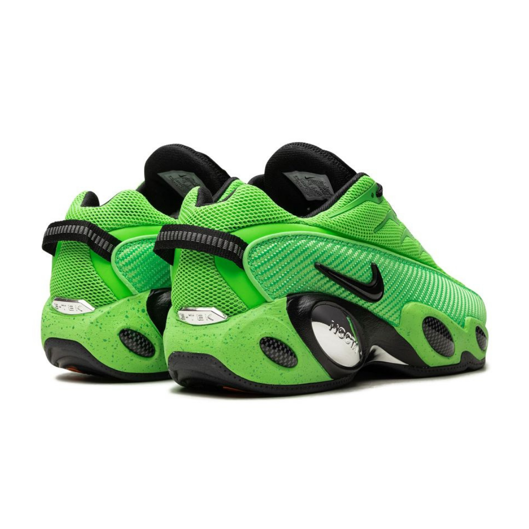 Vibrant Metallic Green Sport Sneakers