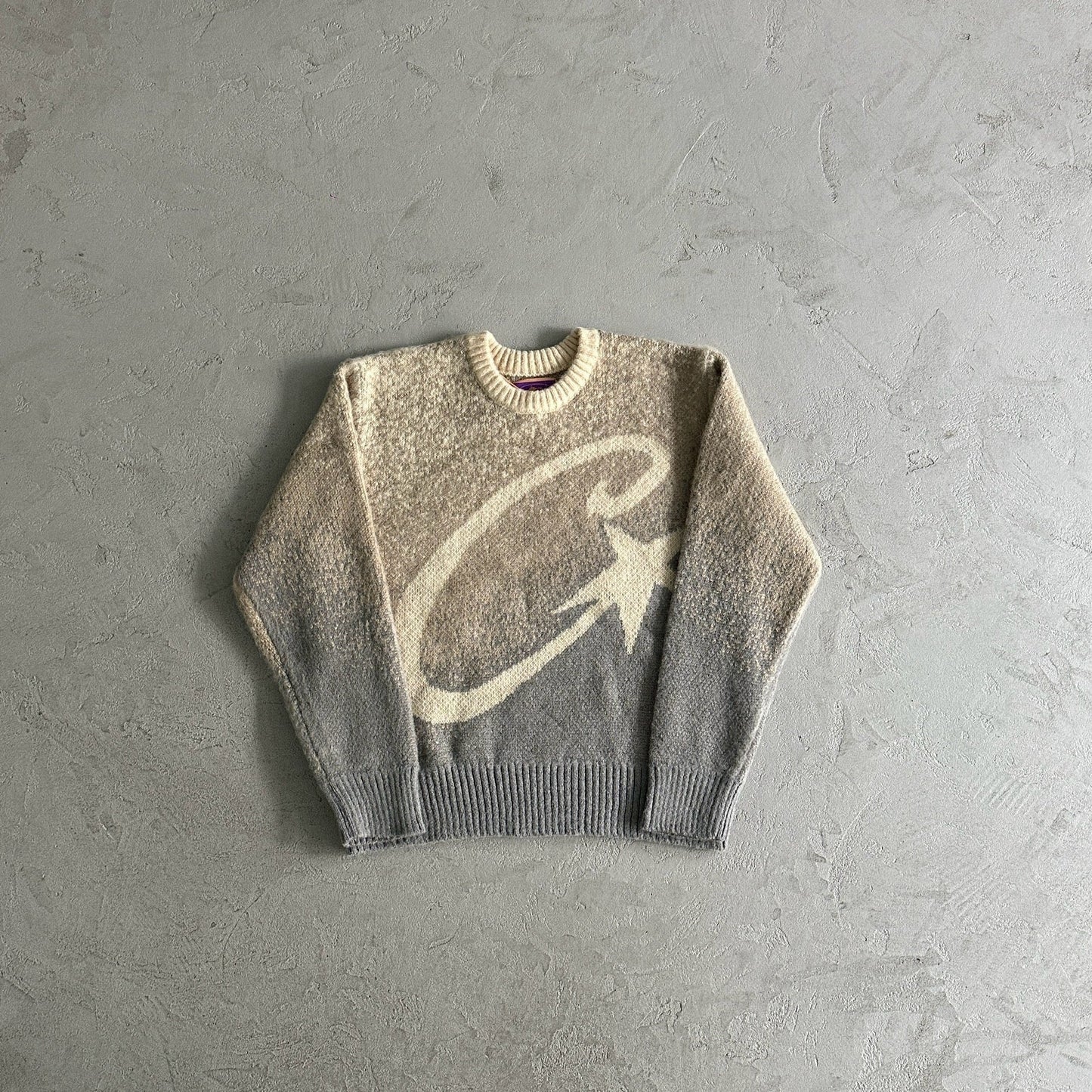 "CRTZ" Mohair Beige/Grau